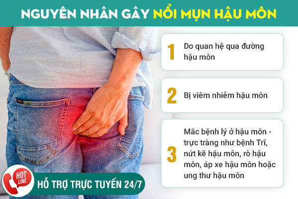 5 bệnh lý gây nổi mụn hậu môn thường gặp